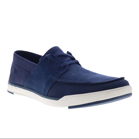 Clarks Other - CLARK’S - Step Isle Base Navy Canvas